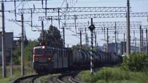Volgograd / Trains / Электровозы с поездами, автомотриса и электропоезда ЭД9М