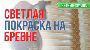 ПОКРАСКА БРЕВНА Деревянного Дома - Светлые Тона! | #деревянныедома