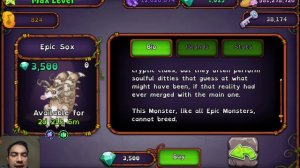 How to breed Epic Sox on Ethereal Island - My Singing Monsters (Breed: Bellowfish + Jellybilly)