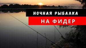 Ночная рыбалка на фидер. Рыбалка на Северском Донце.