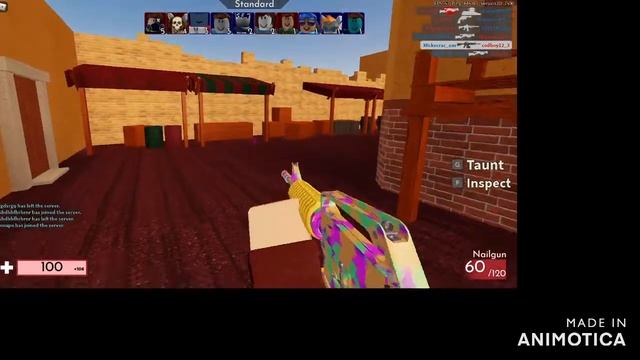 Trolling players with a troll skin! (Roblox)