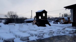 Воскресный отдых в "Золотой рыбке"/ Снег!!! /Влог