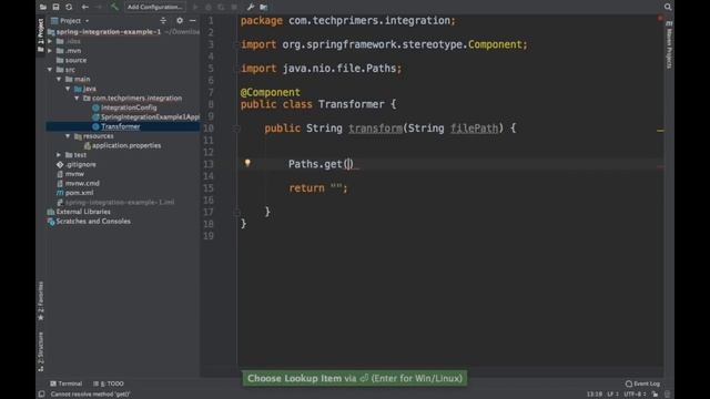 Spring Integration in Spring Boot | File Adapter Example | Tech Primers смотреть онлайн
