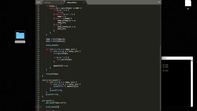 C Programming: Depth-First Search Maze Solver смотреть онлайн