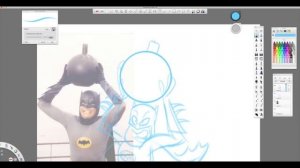 Adam West Tribute Batman Sketch speedup