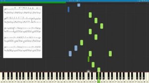 Крылатые Качели ( переложение для пианино, synthesia )