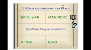 9 класс Простейшие задачи в координатах продолжение