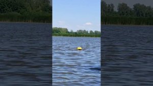 Кораблик для рыбалки с двумя моторами на одном валу