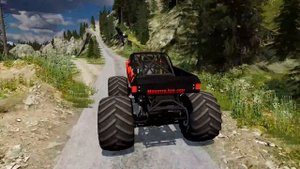 Monster Jam BIGFOOT Monster Trucks Crazy Racing and Crashes - BeamNG Drive Game