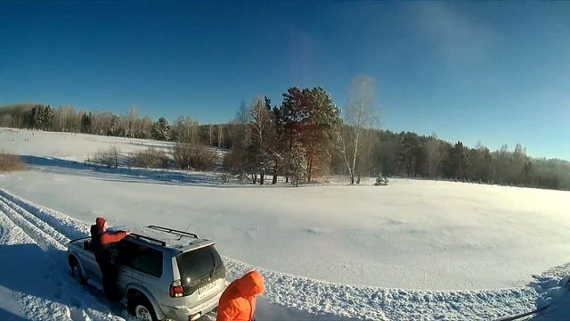 Что делать зимой если нет снегохода, но есть MMC Pajero sport? смотреть онлайн