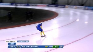 Nils van der Poel (SWE) | 10000m M | ISU World Cup Speed Skating | Stavanger | #SpeedSkating