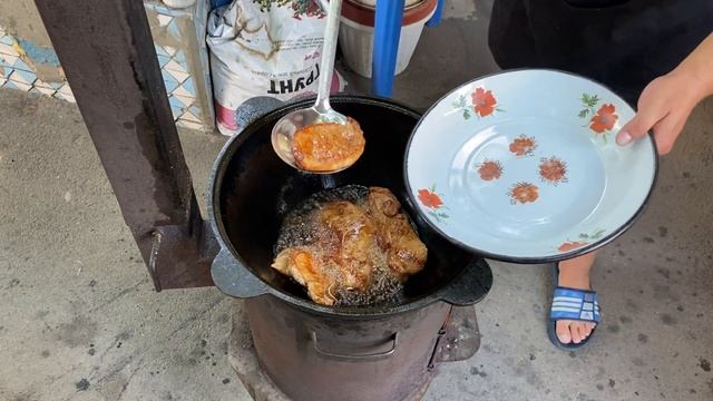 ЖАРКОЕ С ОВОЩАМИ В КАЗАНЕ НА КОСТРЕ