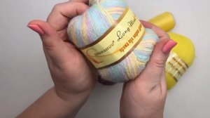 Пряжа Пух норки с AliExpress | Обзор пряжи из Китая пух норки - синяя, голубая и желтая этикетка