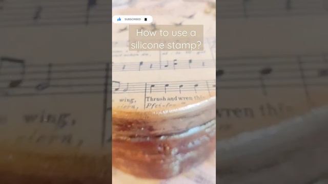 How to use a silicone stamp? decoupage