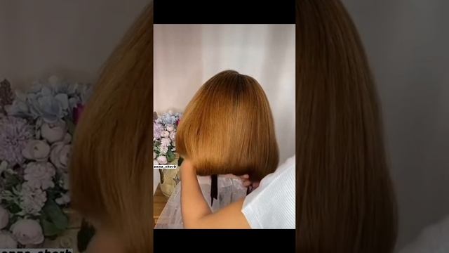 Прическа карэ с лентой #прически #прическипошагово #прическисвоимируками #shorts