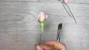 3. Листья и чашелистики для бутонов роз из зефирной глины и холодного фарфора (уровень новичка)