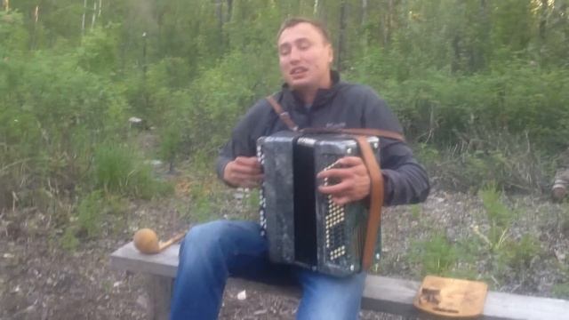 Когда яблони цветут - на баяне