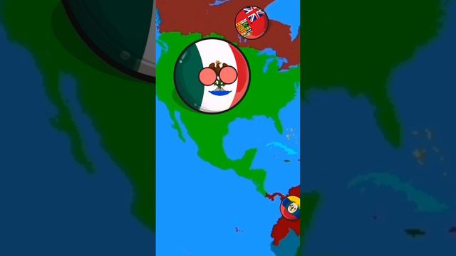 HUMOR DE PAÍSES | MÉXICO Y ARGENTINA TIENEN MÁS TERRITORIO (ANTIGUO MAPA) | #humor #countryballs