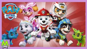 Щенячий Патруль Спасает Мир.Полеты на Драконе с Новым Щенком-Рыцарем.Мультик Игра