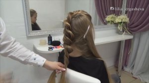 Красивая Прическа.Коса из двойного жгута.Beautiful Hairstyles