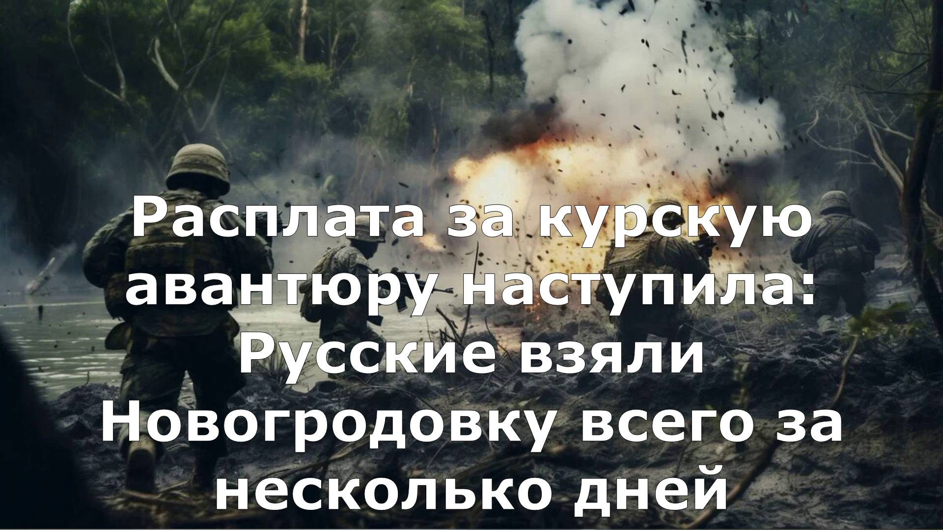 Расплата за курскую авантюру наступила: Русские взяли Новогродовку всего за несколько дней