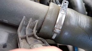 Масляная плëнка на патрубке интеркулера. Рено Гранд Сценик 4.(Renault Grand Scenic 4)