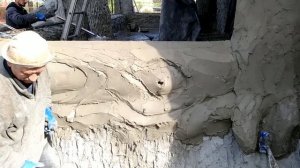 как сделать старое дерево из цемента. в беседке ,