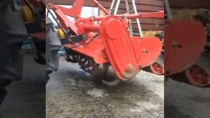 Японский мини трактор Mitsubishi MT160 с почвофрезой.