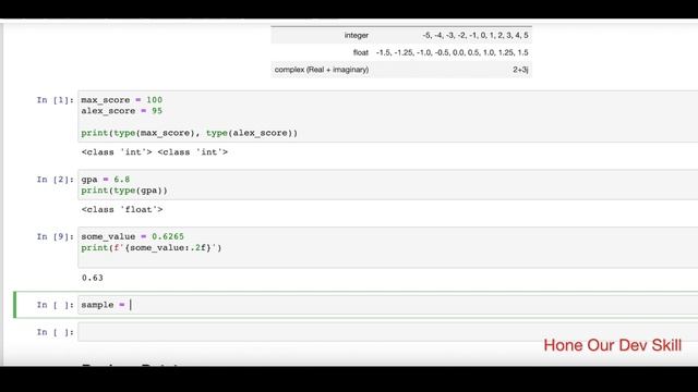 Python Datatypes - Numeric ( integer,  float,  complex ), Boolean, NoneType