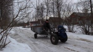 САМОДЕЛЬНЫЙ мотоблок!!!