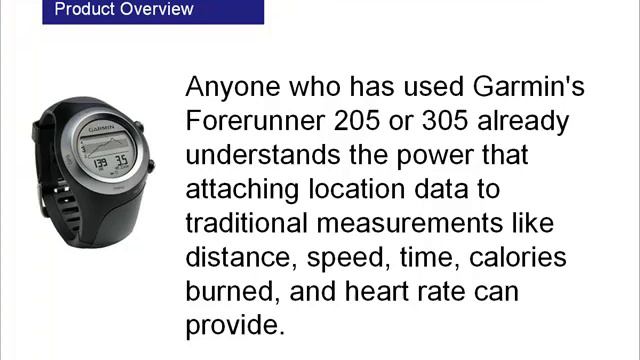 Garmin Forerunner 405 Water Resistant Running GPS смотреть онлайн