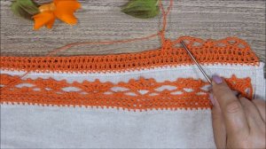 УКРАШАЕМ кухонное ПОЛОТЕНЦЕ вязаной КАЙМОЙ для создания УЮТА в нашем доме!