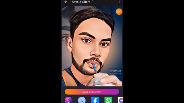 Digital Painting #Cartoon Within 5Second Without Adobe Photoshop ทำรูปCartoonพายใน5วิด้วยแอฟมือถือ! смотреть онлайн