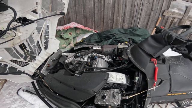 Запуск с ручного стартера -8C Стелс викин 800. Как завести снегоход , если накрылось реле стартера смотреть онлайн