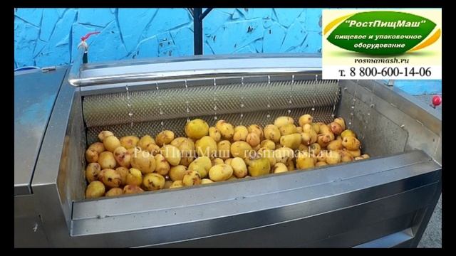 Машина очистки картофеля GB-1000 смотреть онлайн
