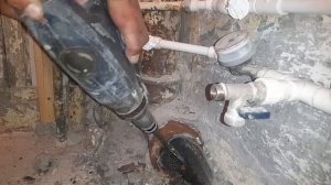 #чугунтройник Чугунный тройник.Канализация.Замена.