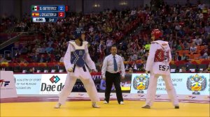 Taekwondo WTF. Чемпионат мира 2015. Semifinal. M-63. Gutierrez-Gonzalez Bonilla.