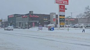 Snowfall and -20° Freezing cold in Calgary Alberta Canada 2024