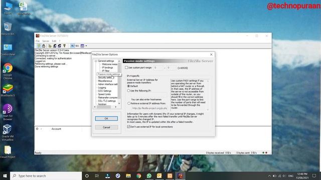 How to install FileZilla FTP server on XAMPP server in windows 10?