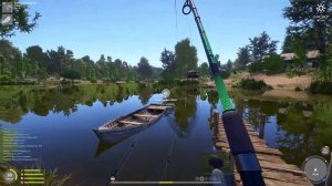 Трофей окунь на комарином озере. #рр4 #русскаярыбалка4