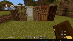 How To Make A DOOR In Minecraft (Wood & Iron Doors)