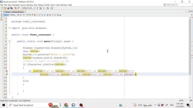 Java program to check character is vowel or consonant смотреть онлайн