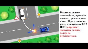 ПДД 2020. Движение задним ходом на перекрёстке.