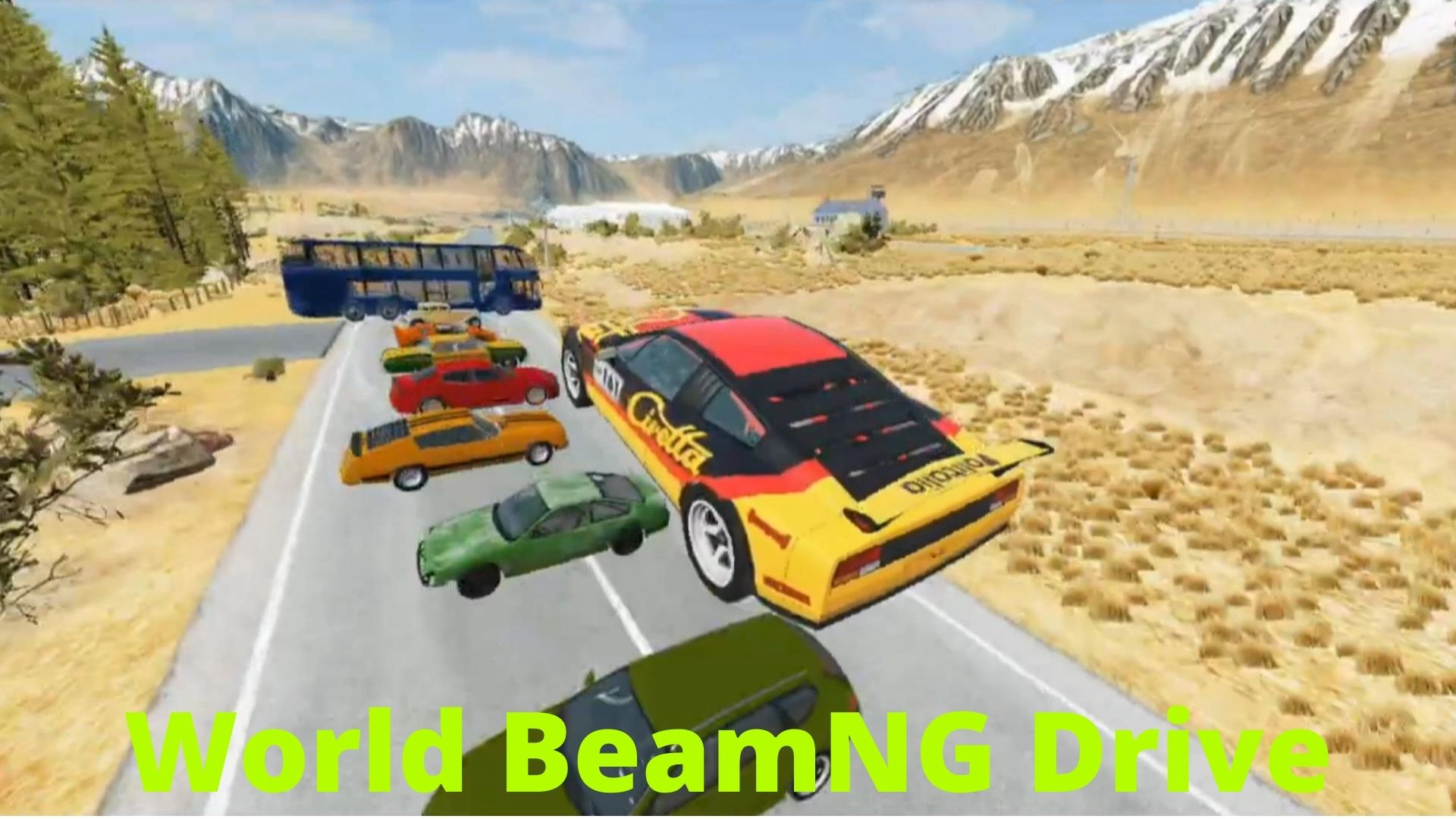 Прыжки через машины - BeamNG Drive | World BeamNG Drive