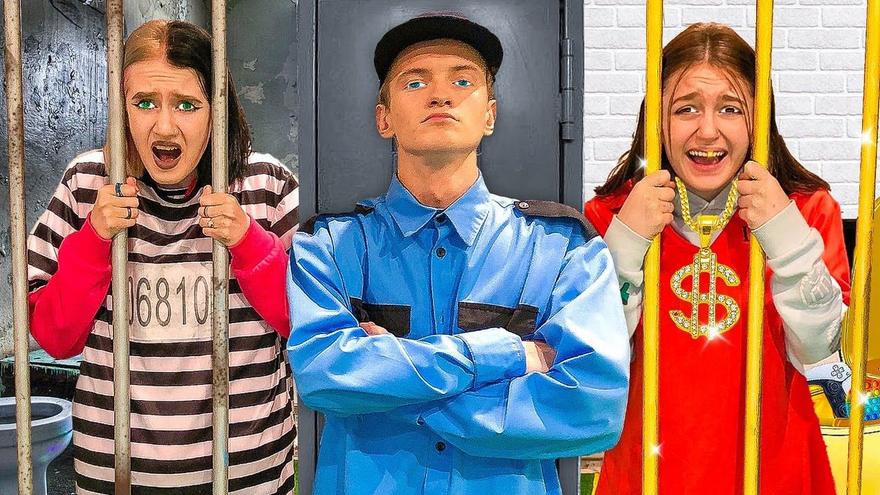 БОГАТАЯ vs БЕДНАЯ ТЮРЬМА ЧЕЛЛЕНДЖ ! смотреть онлайн