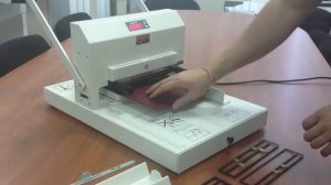 Тиснение фольгой на OPUS GoldPress 5 с наборным шрифтом