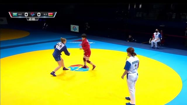 ALMUKHANBETOVA Guldana (KAZ) VS KUPAVA Alena (BLR), Final Sport Sambo 54 Kg Women