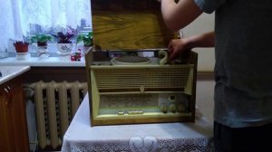 первое включение радиолы "проминь м"