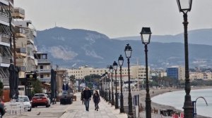 Как  изменилась в Лутраки набережная? Нам снова повезло с погодой! Ионическое море Греция