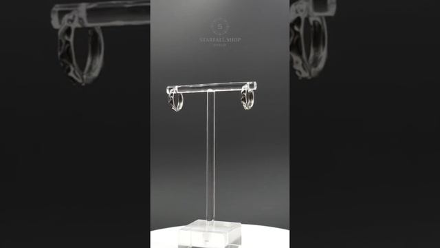 Серьги-конго "Волнистая Классика" от StarfallShop - лаконичное украшение в стиле унисекс #shorts